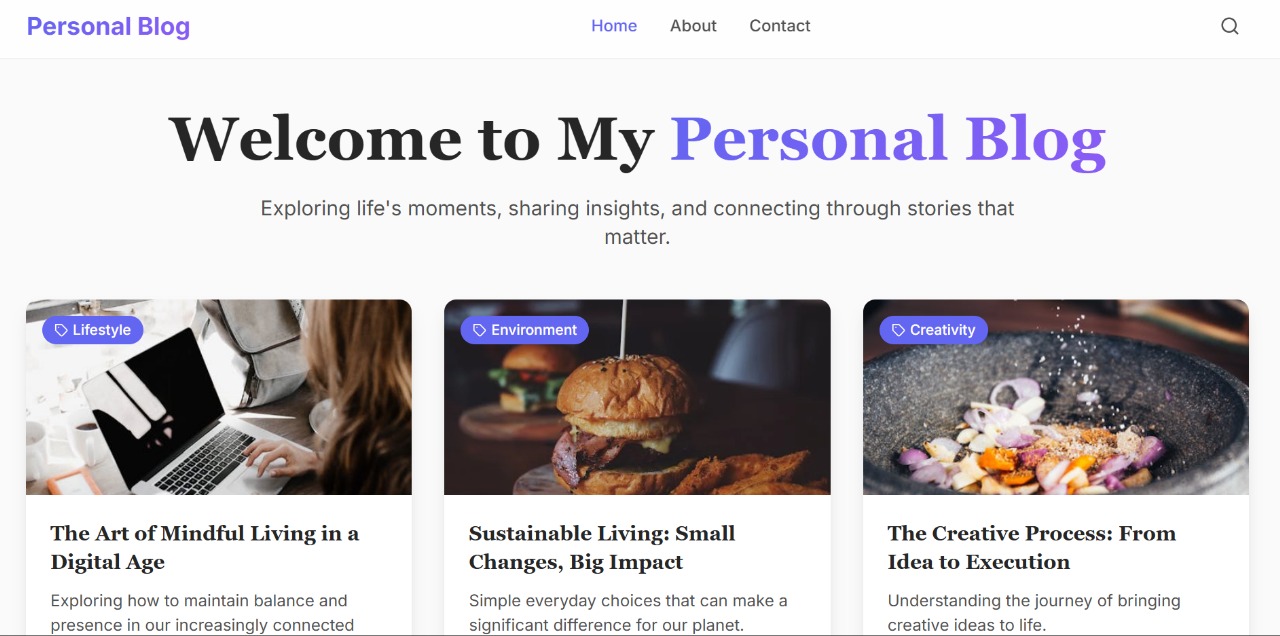 Creative Blog Website
